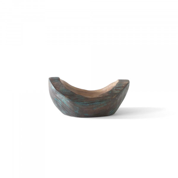 Cairo Teal Wooden Bowl