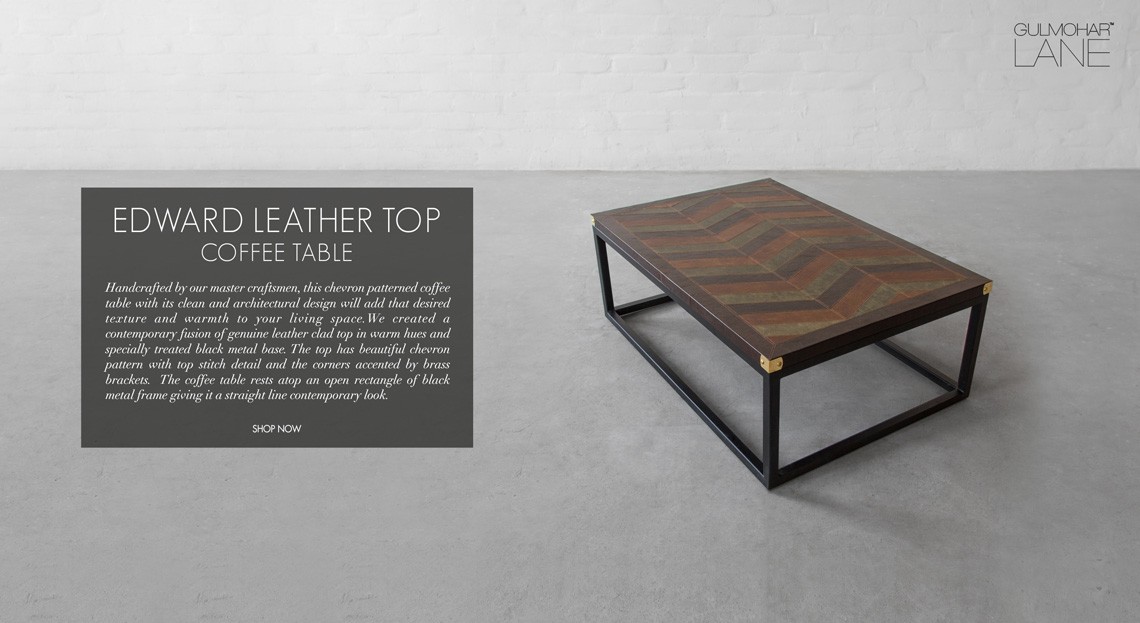 Leather Coffee Tables &amp; Ottomans