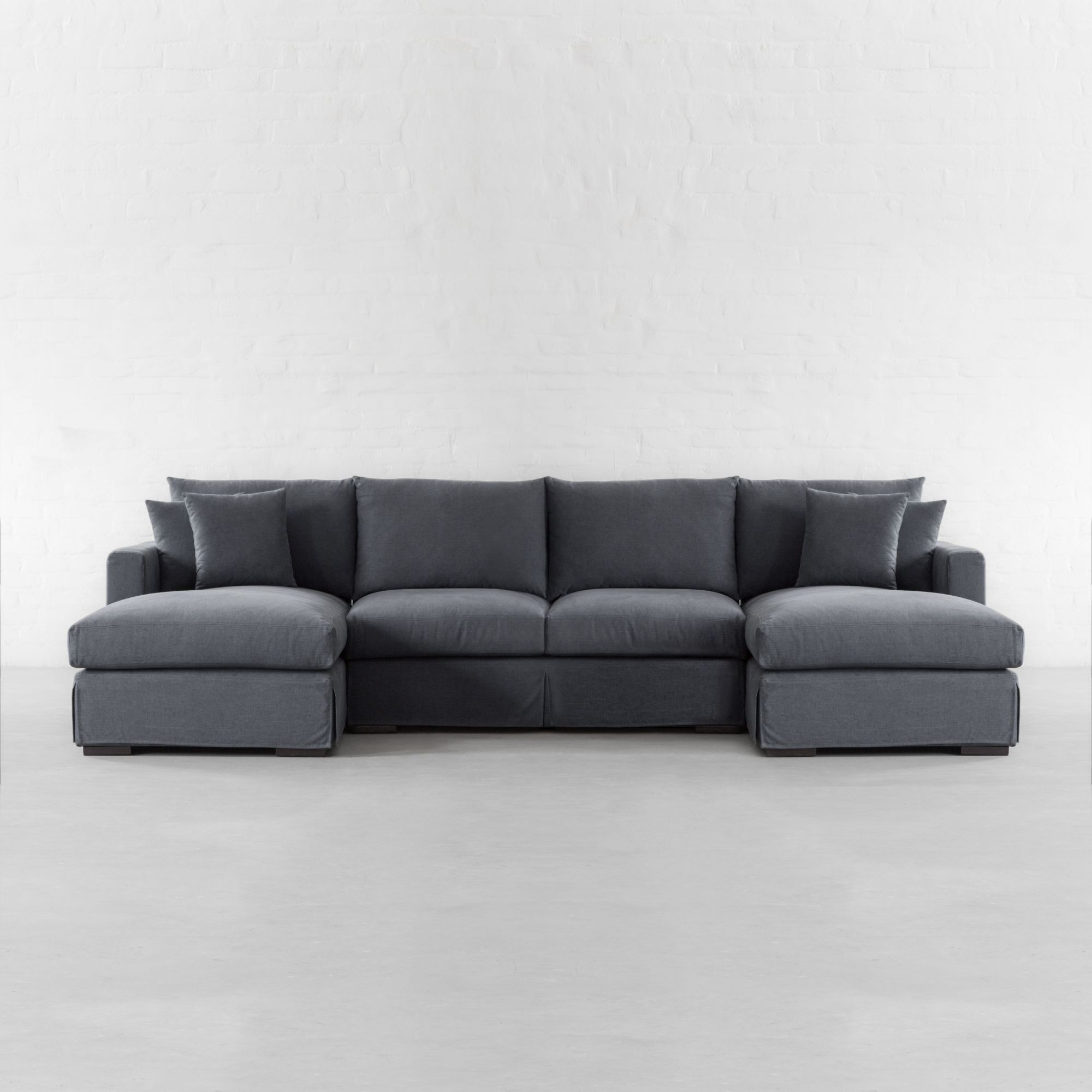 Large U Shape Sectional with Double Chaise-California