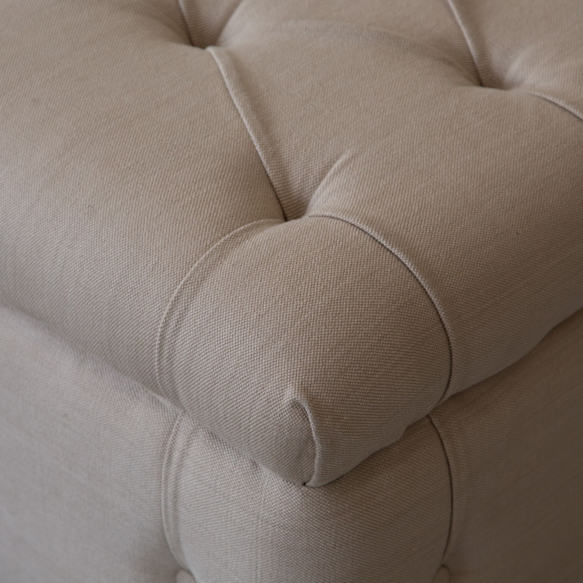 Chesterfield Fabric Ottoman