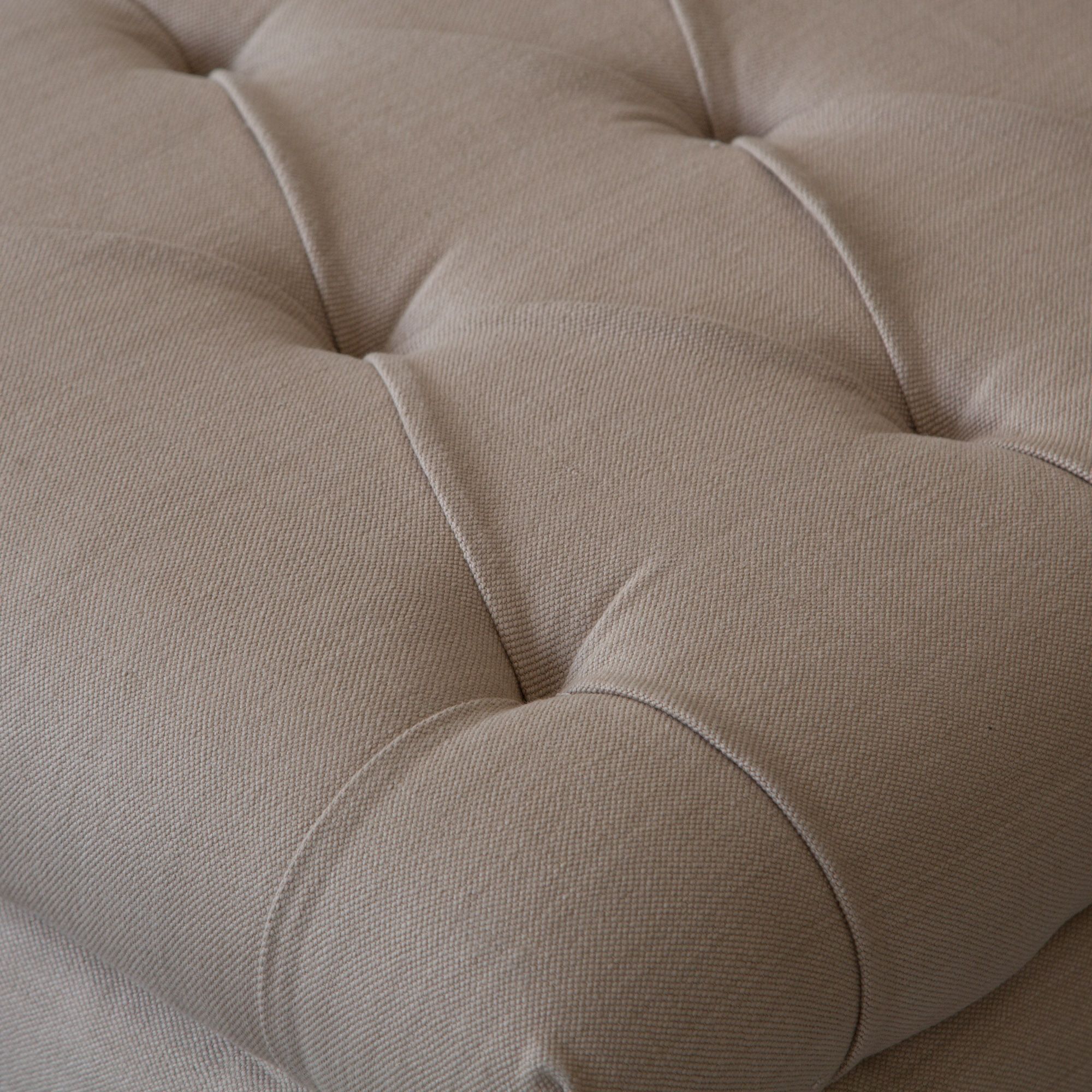 Chesterfield Fabric Ottoman