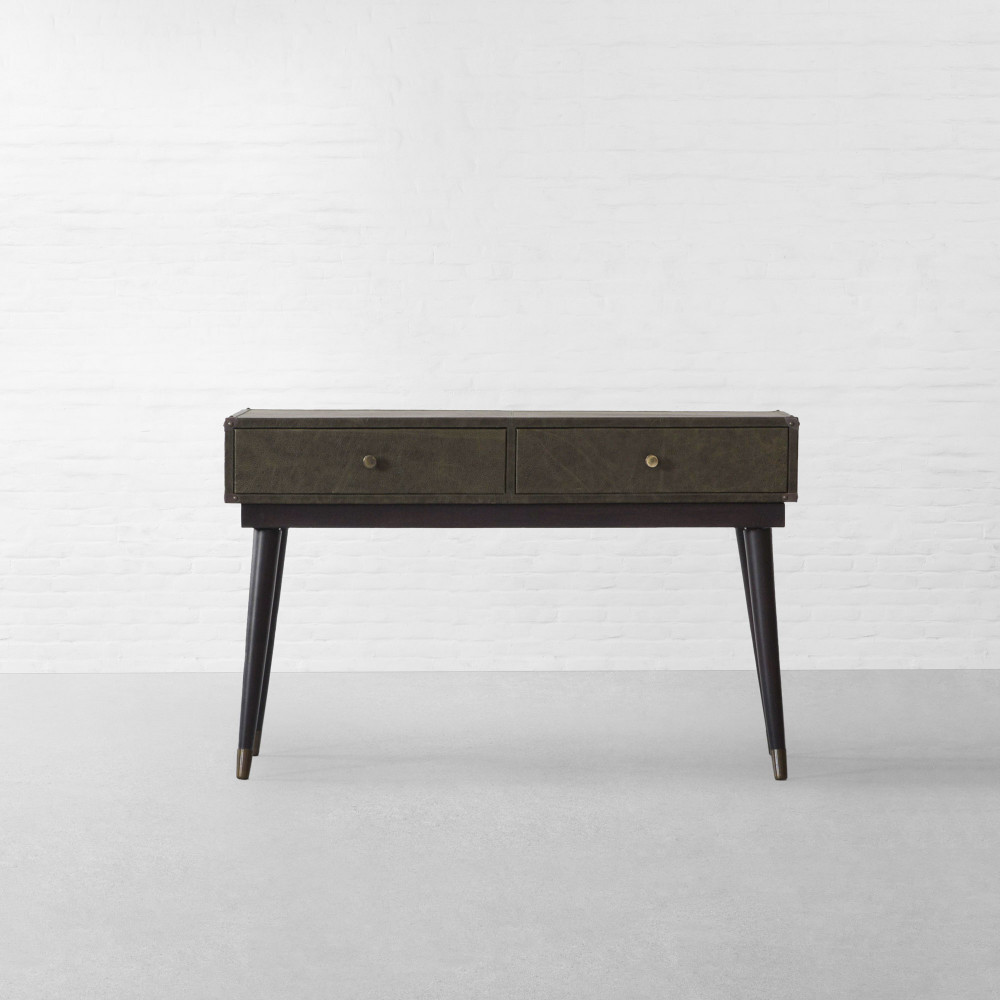 Edward Leather Clad Console Table