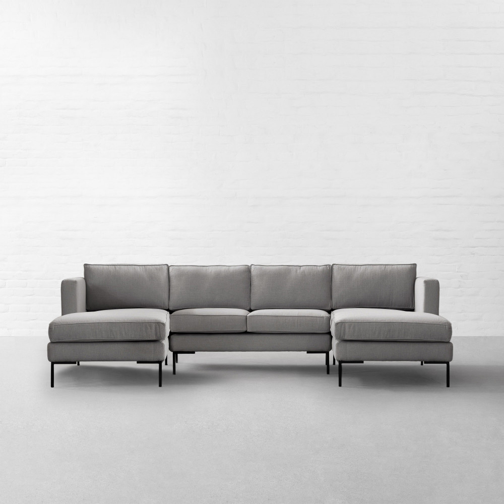 L.A Large U-shaped sectional with Double Chaise