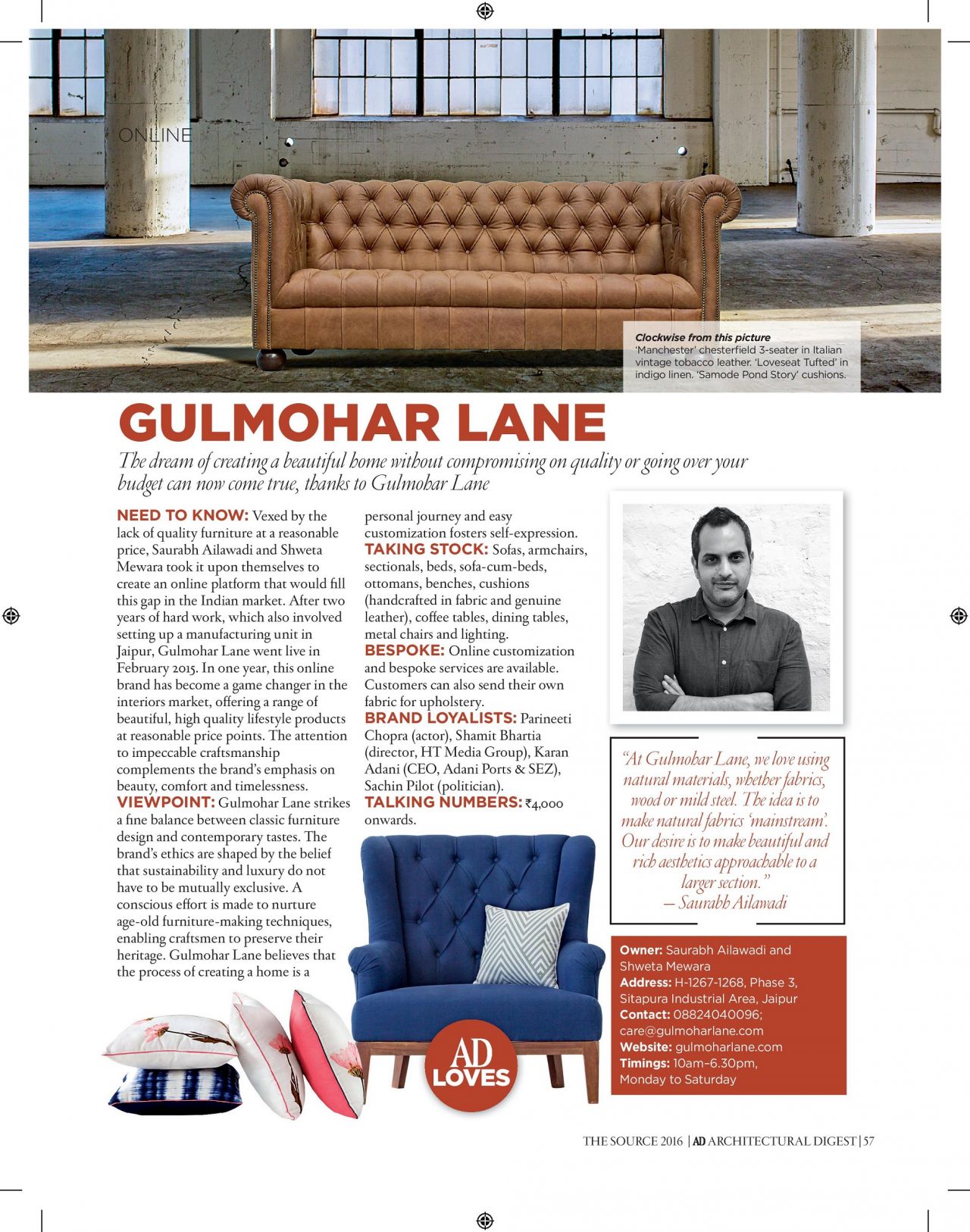 When in doubt, go straight to The Source - AD Magazine Feature