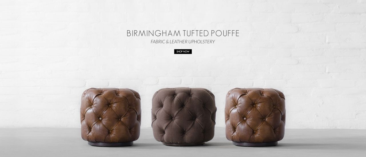 Birmingham Pouffe - Luxury in a Petite Silhouette