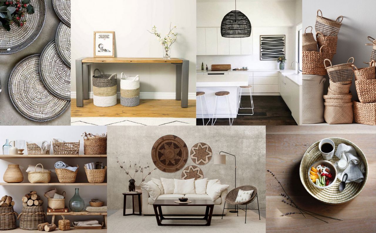 Unclutter | Display | Add a Touch of Handmade with Handwoven Baskets, Trays and More