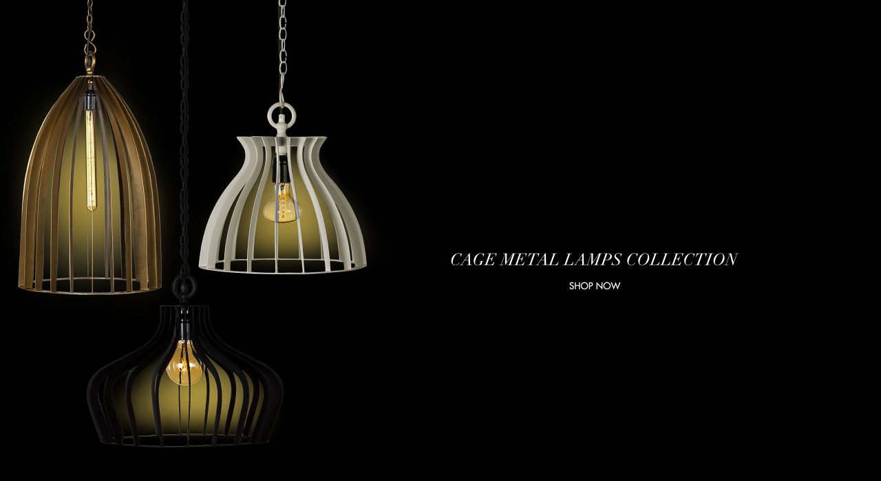 Give your home an industrial appeal with Cage Metal Light Collection!