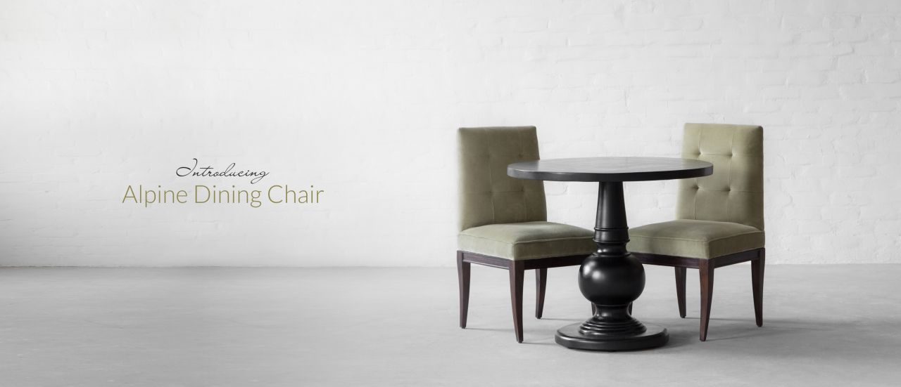 Tufted Back . Sleek Structure . Edgy Silhouette | Alpine Dining Chair