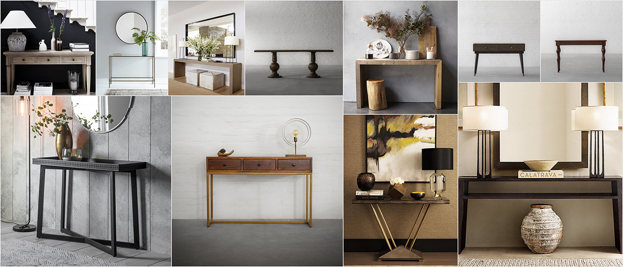 A blank canvas here is how you can style your Console Table