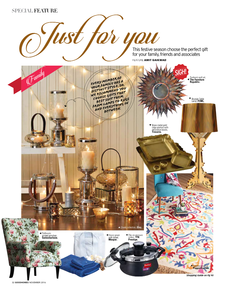 Good Homes India Magazine Feature