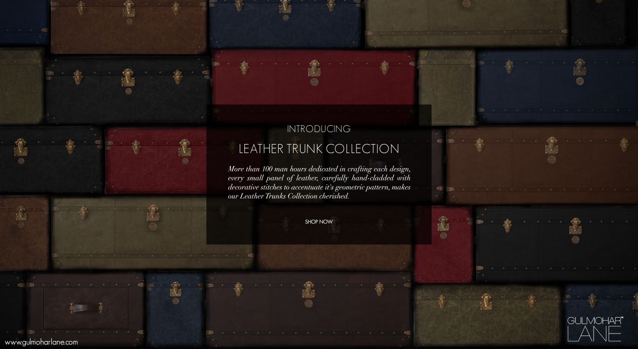 Introducing Gulmohar Lane Leather Trunks Collection!