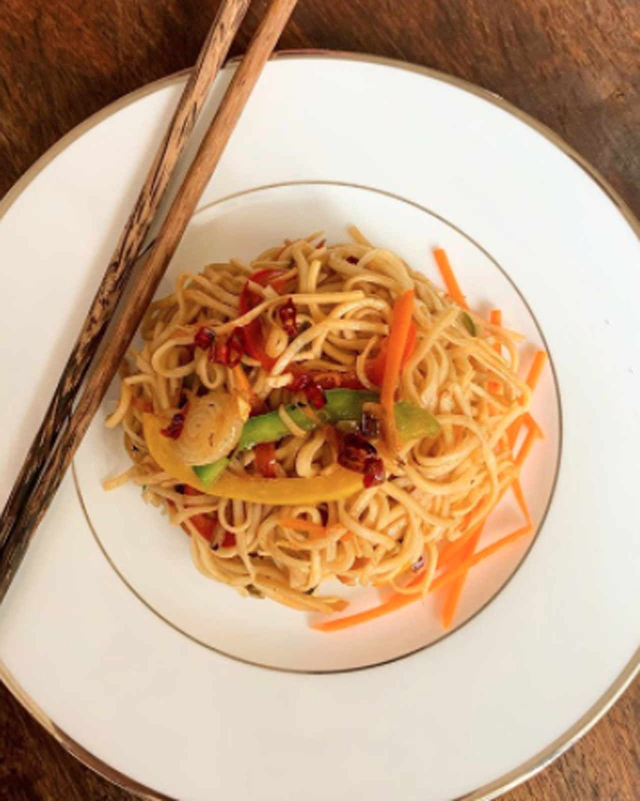 Peanut sesame noodles