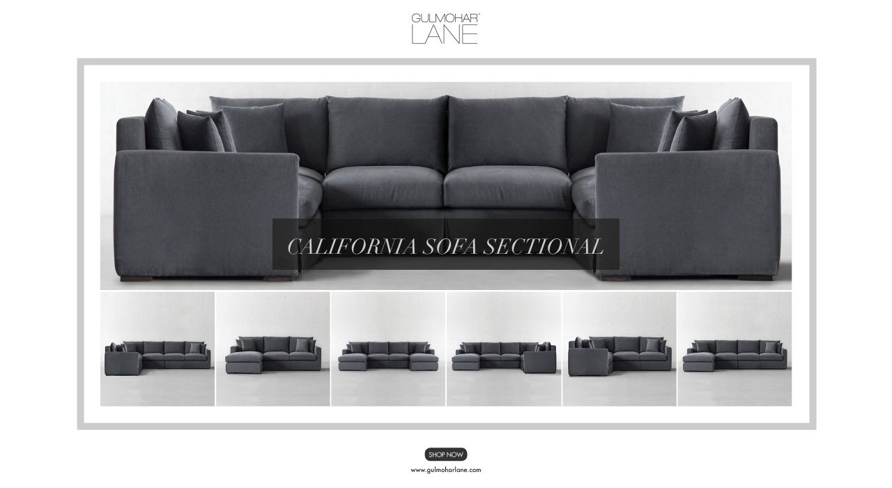 Clean Proportions And Massive Comfort Introducing California Sectional Sofa