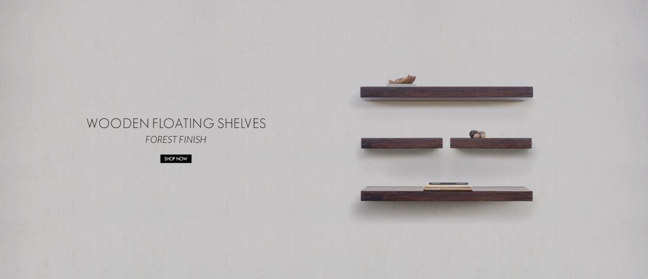 Our Shelves are Now Available in Chic Wooden Finishes.