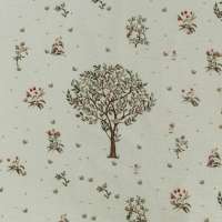 100% Linen Summer Garden Fabric Swatch 15cm x 15cm