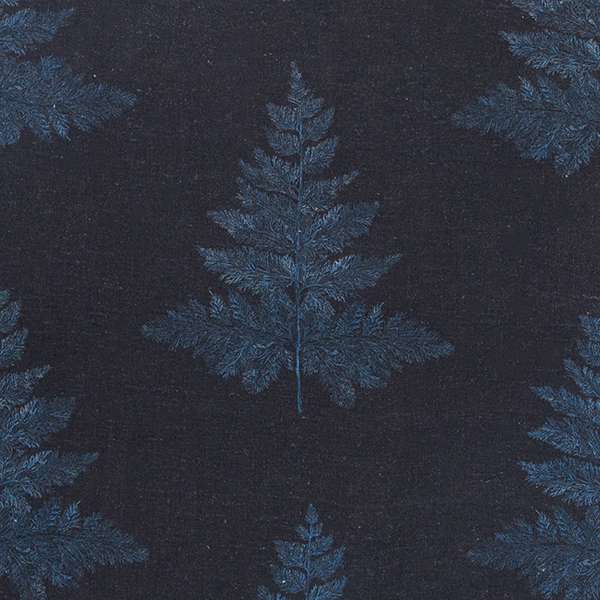 100% Linen Fern Hill Night Time Fabric Swatch 15cm x 15cm