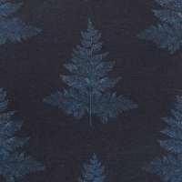 100% Linen Fern Hill Night Time Fabric Swatch 15cm x 15cm