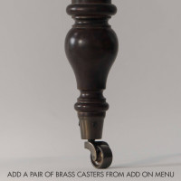 Antique Brass Caster