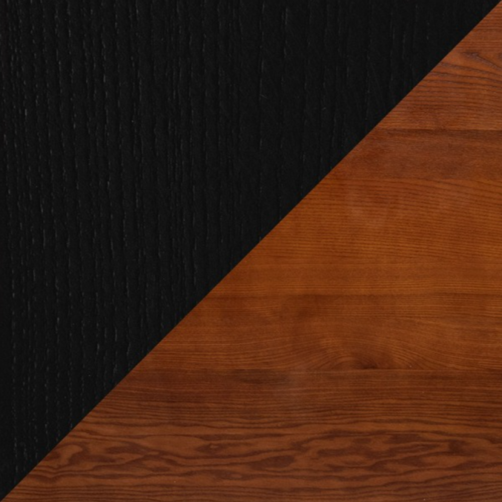Dual Finish: English Chestnut + Midnight