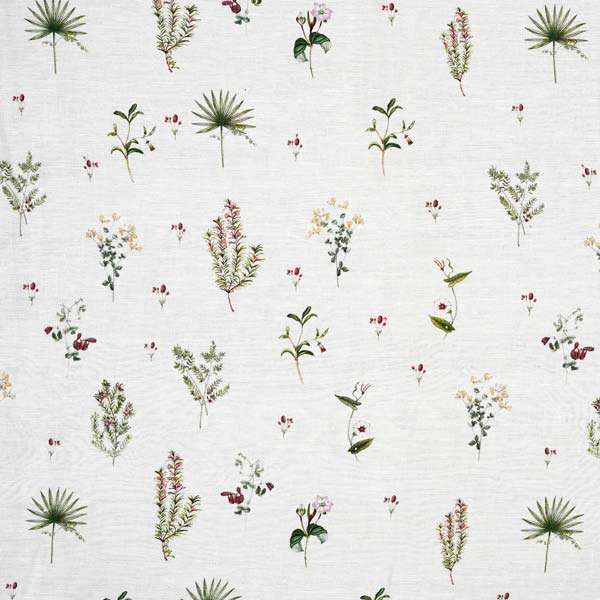 100% Linen Wild Flowers at Barrington Court Fabric Swatch 15cm x 15 cm