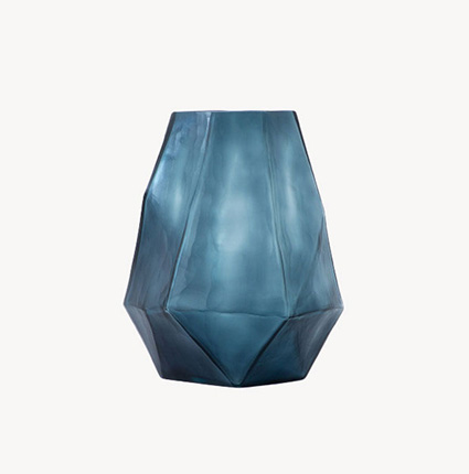 Shibori Crystal Glass Vase