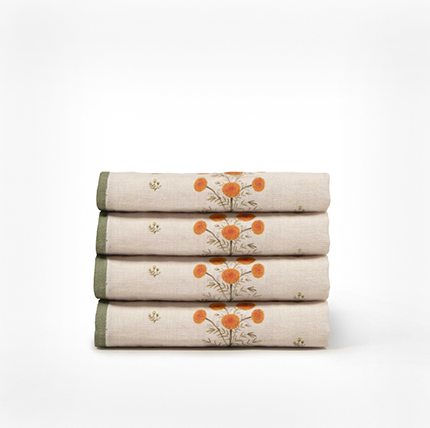 Marigold Bouquet Table Napkin