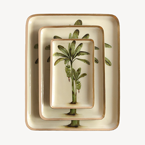 Banana Tree Decorative Tray Set