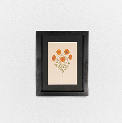 Marigolds Bouquet Framed