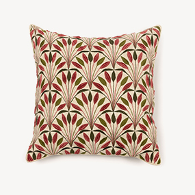 Castle hill cushion cover-Deep Red