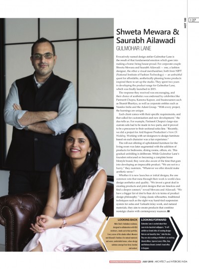 Architect and Interiors India