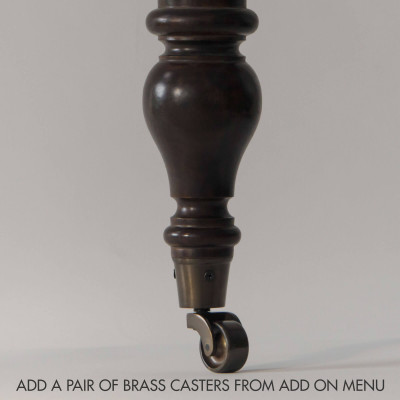 Pair of Brass Casters