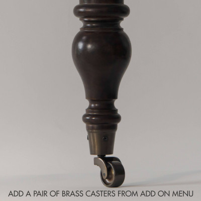 A Pair of Imported Front Brass Casters