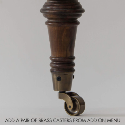 A Pair of Brass Casters