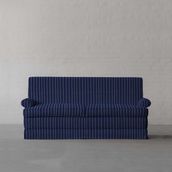 100% COTTON INDIGO & WHITE STRIPE (HANDWOVEN)