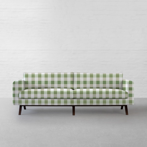 Cabin Checks Fabric Collection-Highland Green