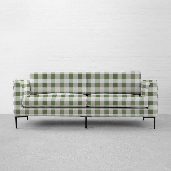 Cabin Checks Fabric Collection-Highland Green