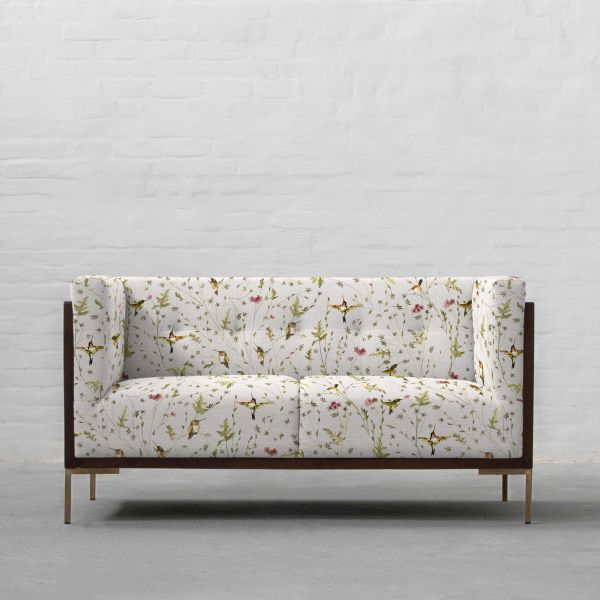 Anna’s Humming Bird in Clouds Cotton Linen Blend