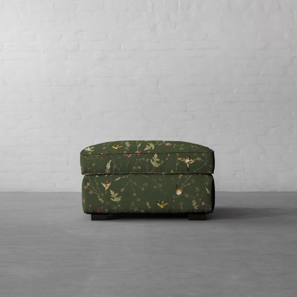 Anna’s Humming Bird in Deep Forest Cotton Linen Blend