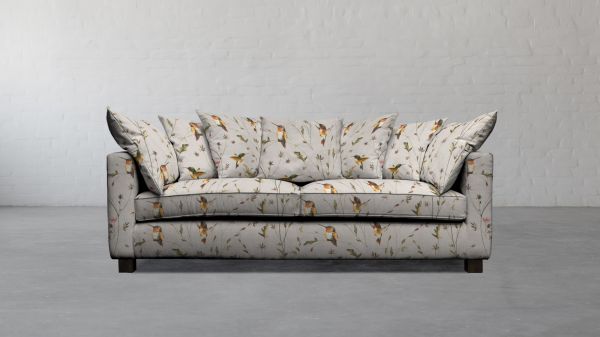 Anna’s Humming Bird in Clouds Cotton Linen Blend