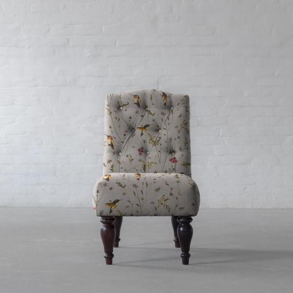 Anna’s Humming Bird in Clouds Cotton Linen Blend