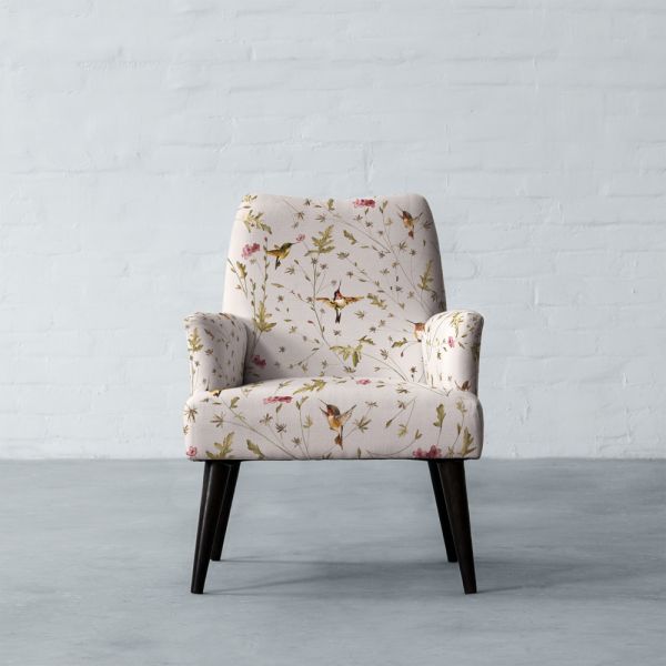 Anna’s Humming Bird in Clouds Cotton Linen Blend