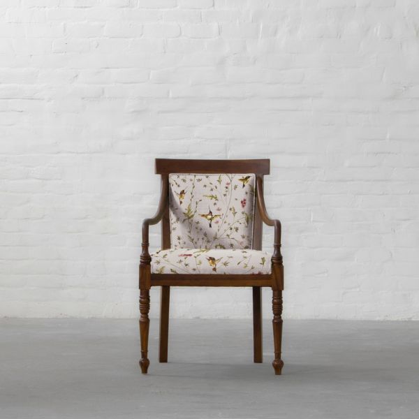 Anna’s Humming Bird in Clouds Cotton Linen Blend