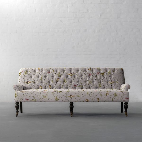 Anna’s Humming Bird in Clouds Cotton Linen Blend