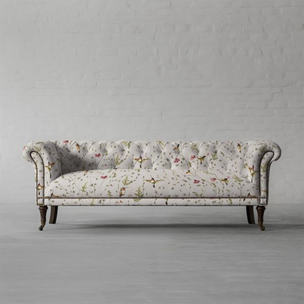 Anna’s Humming Bird in Clouds Cotton Linen Blend