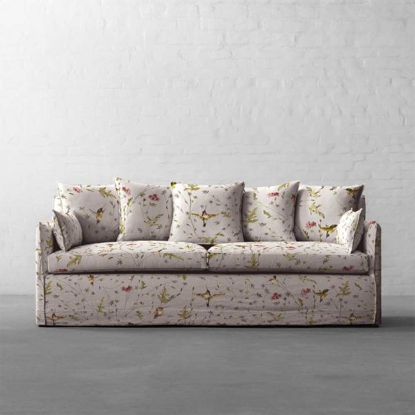 Anna’s Humming Bird in Clouds Cotton Linen Blend