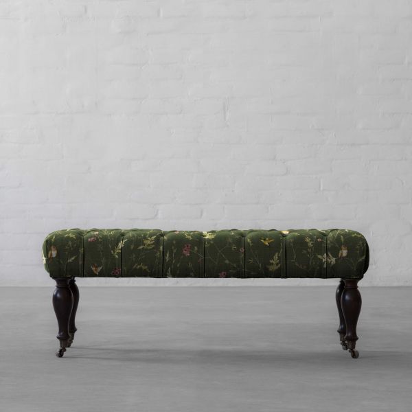 Anna’s Humming Bird in Deep Forest Cotton Linen Blend