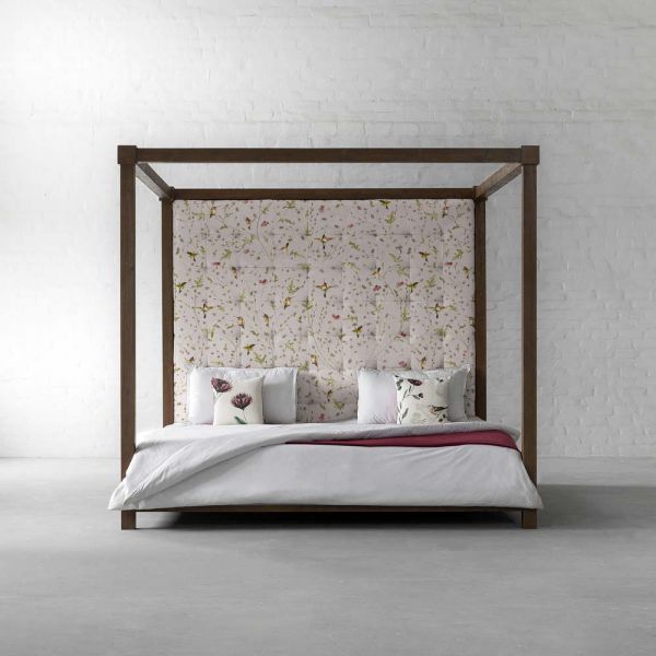 Anna’s Humming Bird in Clouds Cotton Linen Blend