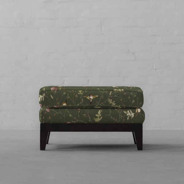 Anna’s Humming Bird in Deep Forest Cotton Linen Blend