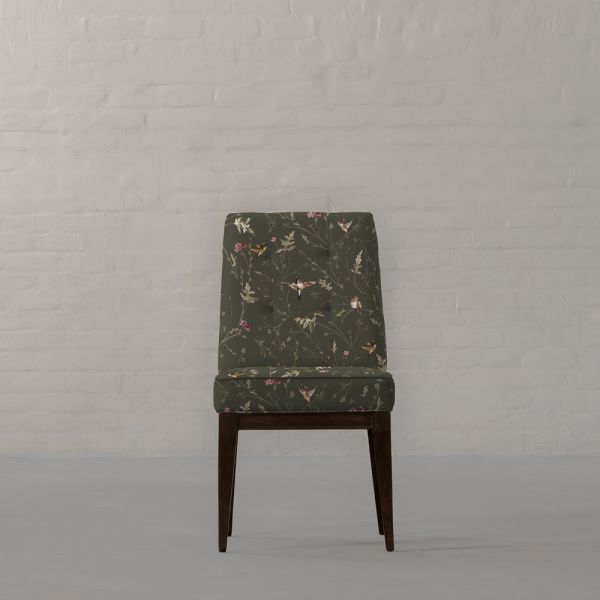 Anna’s Humming Bird in Deep Forest Cotton Linen Blend