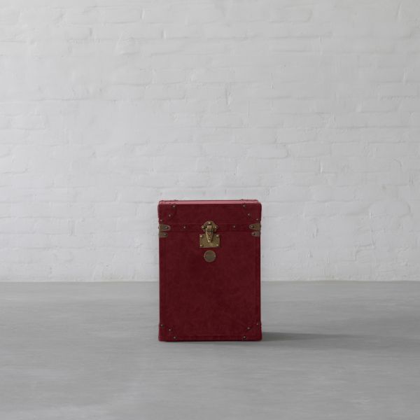 Berry Red Genuine Leather